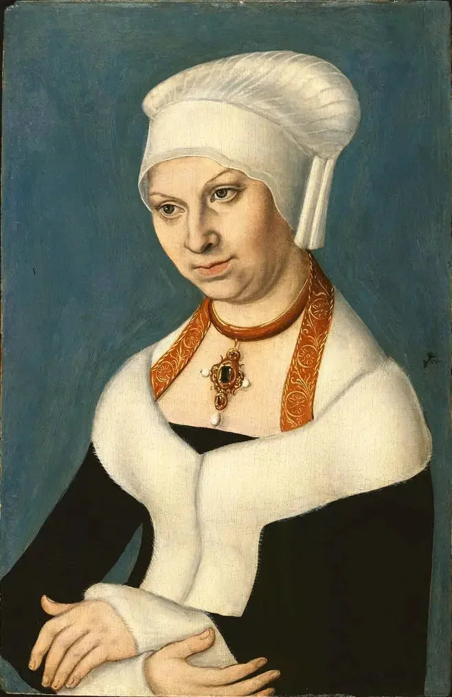 Barbara Düşesi, Saxe Düşesi Portresi (1478-1534), Berlin Resim Galerisi - Lucas Cranach the Elder