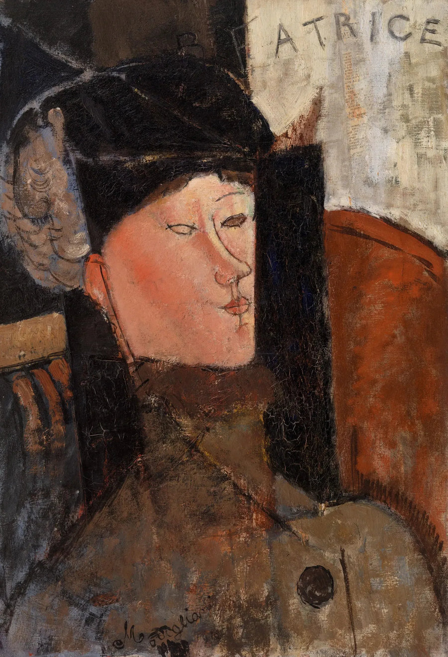 Béatrice Hastings Portresi (Modigliani, Philadelphia) - Amedeo Modigliani