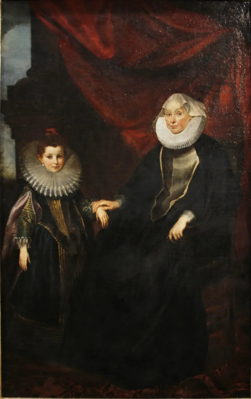 Bianca Spinola Imperiale (1554-1622) ve yeğeni Maddalena Imperiale Portresi - Peter Paul Rubens