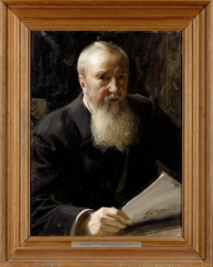 Carl Fredrik Liljevalch Portresi - Anders Zorn