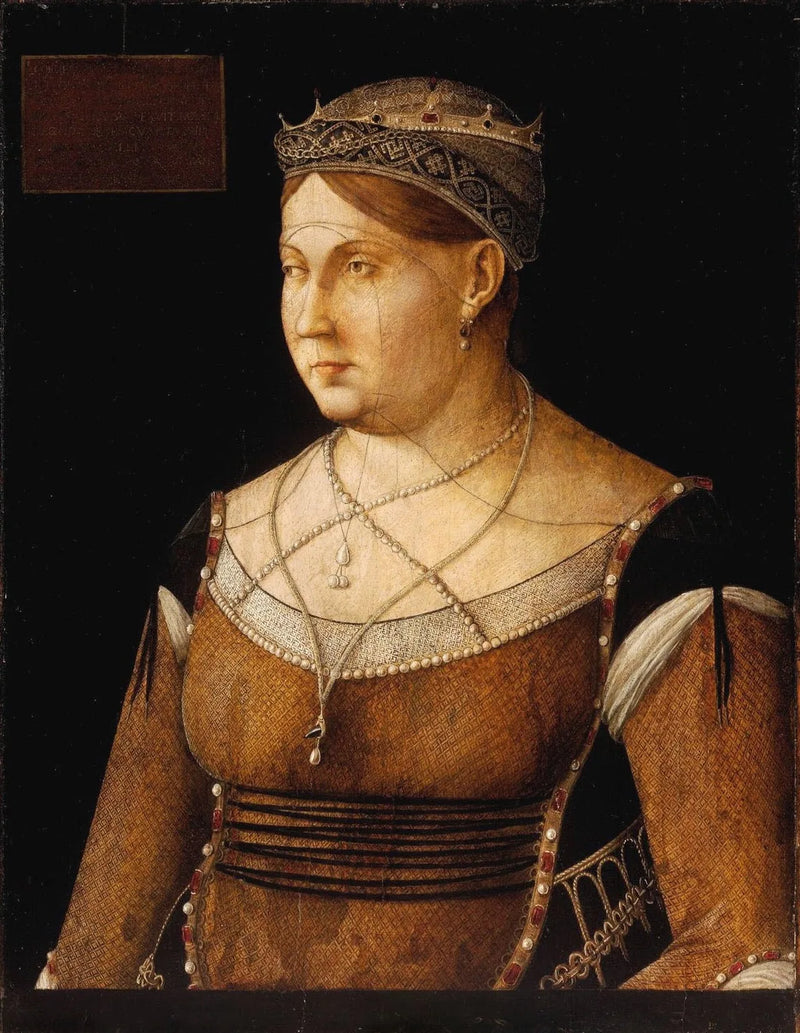 Kıbrıs Kraliçesi Catherine Cornaro Portresi - Gentile Bellini