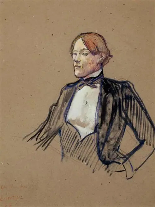 Charles Conder Portresi - Henri de Toulouse-Lautrec