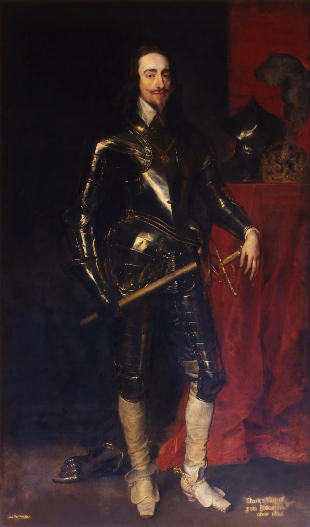 Portrait de Charles Ier roi de Grande-Bretagne (1600-1649) - Antoine van Dyck - Alpha Reproduction