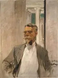 Charles M. Kurtz'un Portresi, Albright Sanat Galerisi'nin kurucu direktörü (1905-1909) - Joaquín Sorolla
