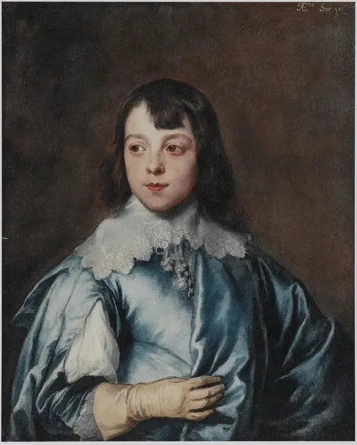 Charles Stanley, Lord Strange, 8. Derby Kontu, 1628-1672, on yaşında portresi - Antoine van Dyck