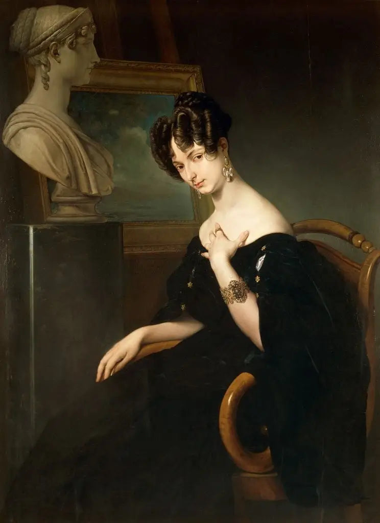 Christine Trivulce de Belgiojoso Portresi - Francesco Hayez