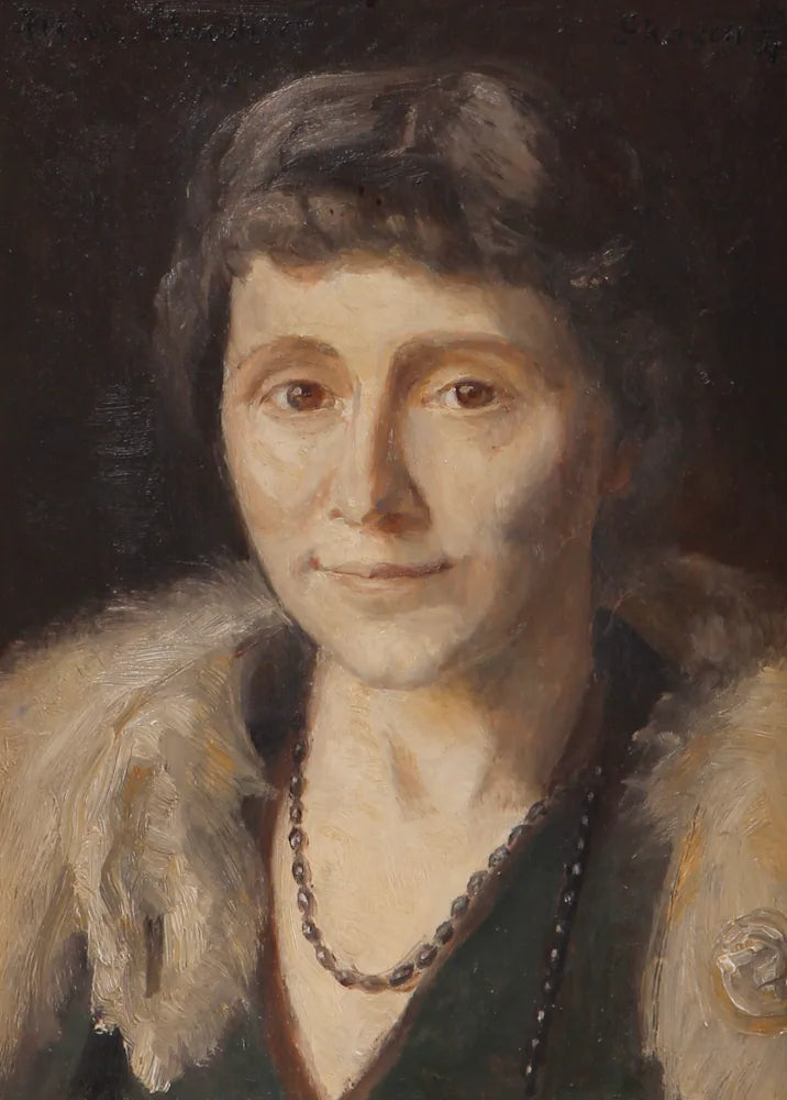 Cornelia Elisabeth Bech Portresi - Michael Peter Ancher