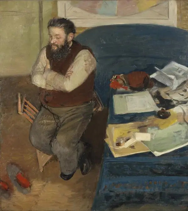 Reproduction du tableau « portrait de Diego Martelli - Edgar Degas » par Alpha Reproduction en peinture à l’huile