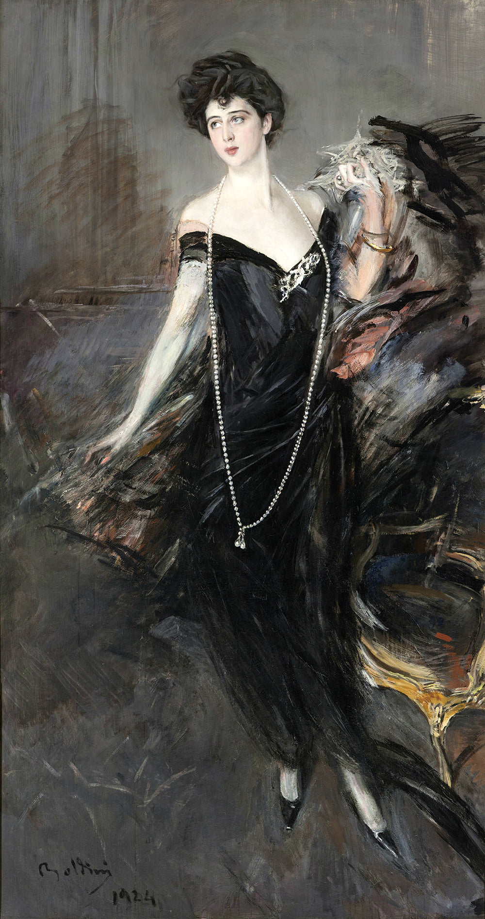 Portrait de Donna Franca Florio - Giovanni Boldini