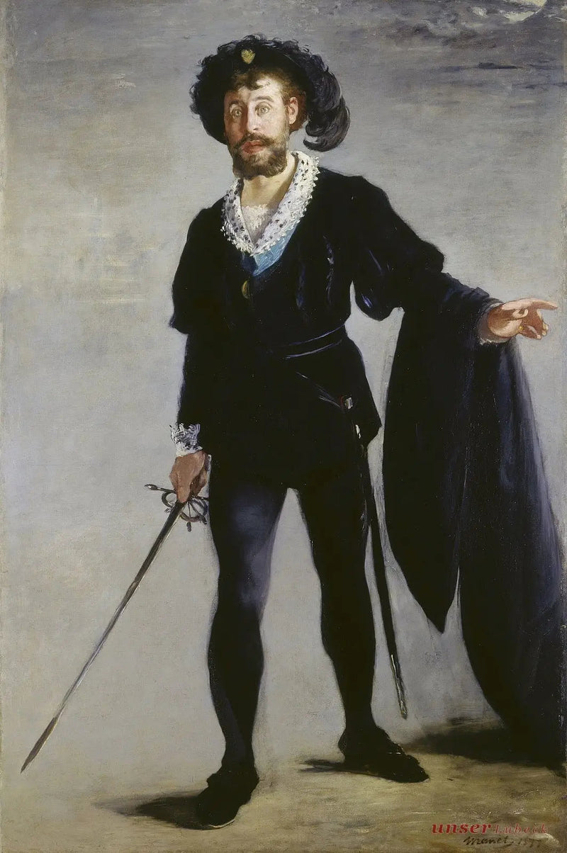 Faure'un Hamlet Rolündeki Portresi - Édouard Manet