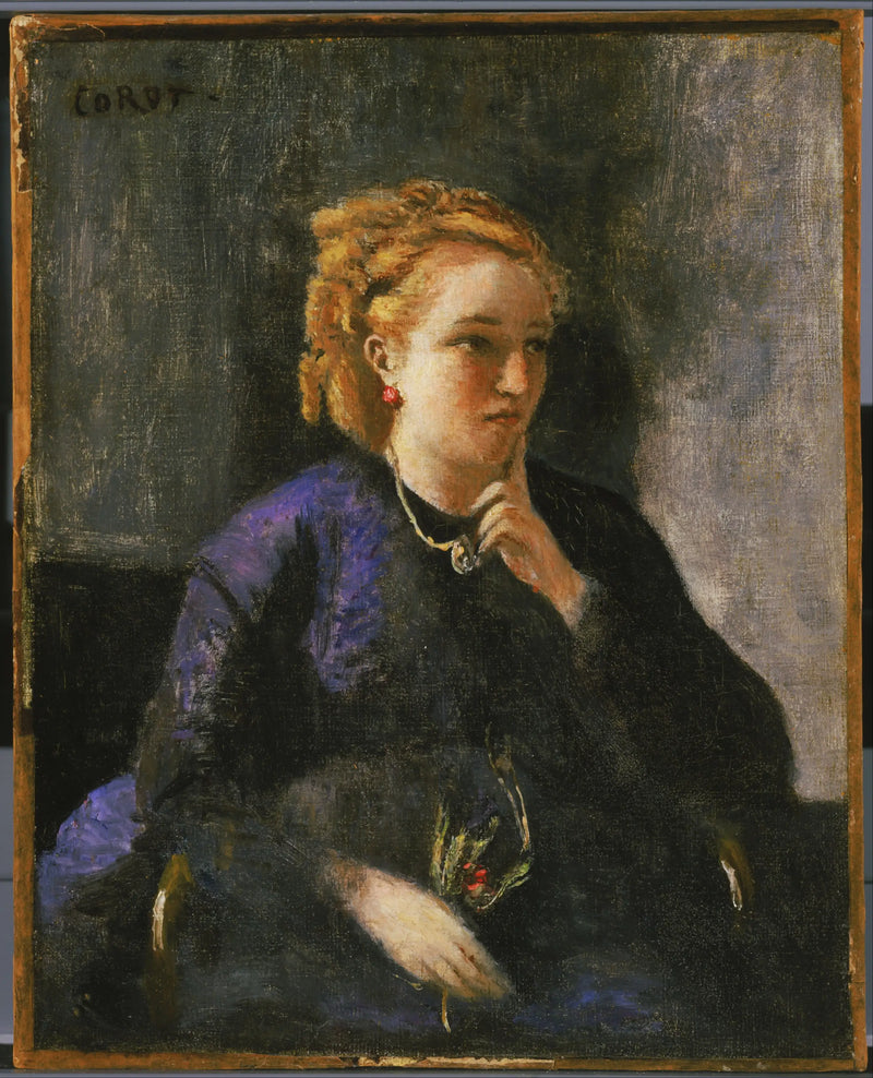 Kadın Portresi - Jean-Baptiste Camille Corot