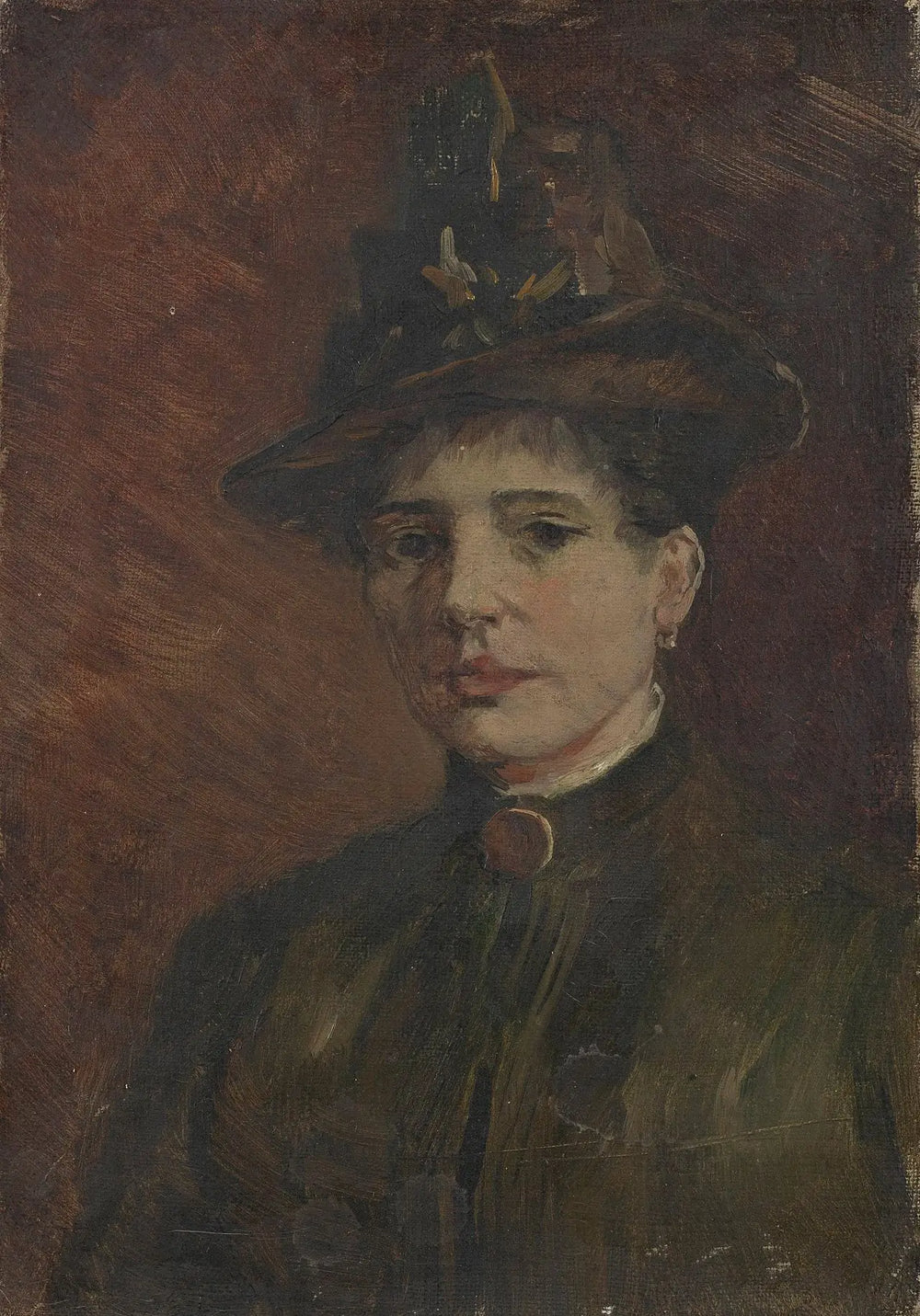 Reproduction du tableau « Portrait de femme - Vincent van Gogh » par Alpha Reproduction en peinture à l’huile