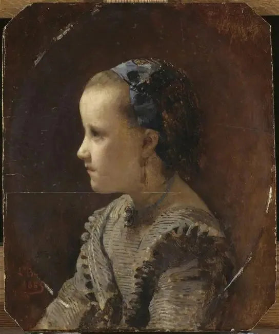 Küçük Kız Portresi - Léon Bonnat
