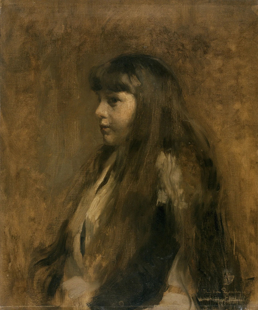 Küçük Kız Portresi - Théodore van Rysselberghe