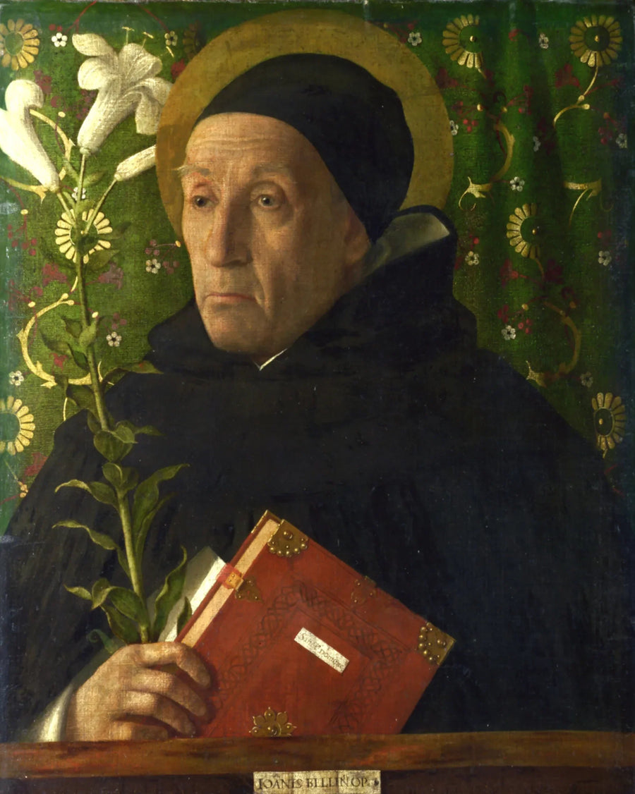 Fra Teodoro d'Urbino'nun Aziz Dominik olarak portresi - Giovanni Bellini
