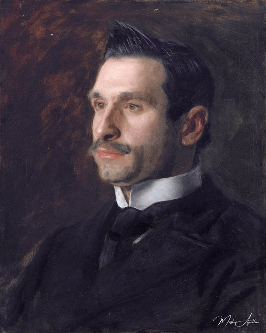 Portrait de Francesco Romano, 1904 - Thomas Eakins - Reproductions de tableaux et peintures haut de gamme