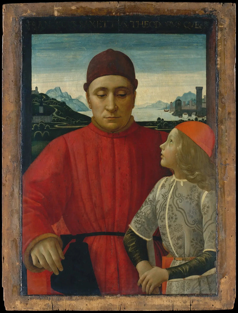 Francesco Sassetti'nin Portresi ve Oğlusu Teodoro - Domenico Ghirlandaio