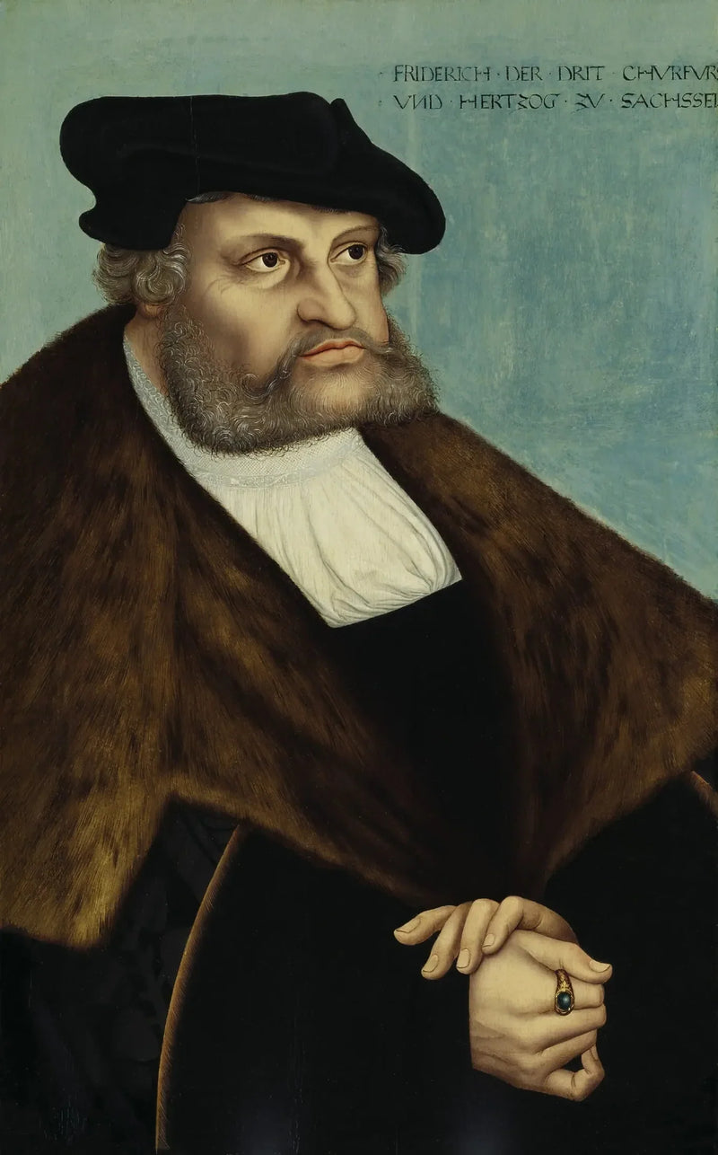 Saxe Frédéric III Portresi - Lucas Cranach the Elder