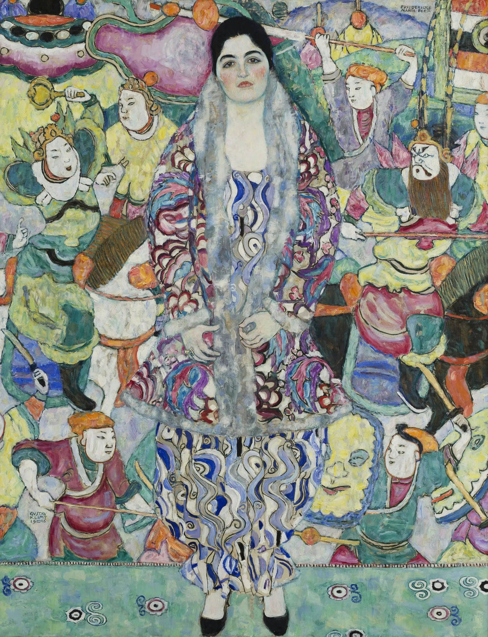 Portrait de Friedericke Maria Beer - Gustav Klimt image 1 copie peinte à la main à l’huile