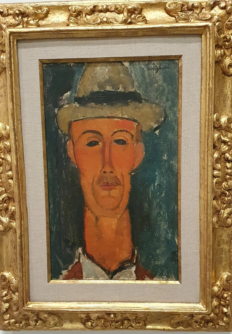 Şapkalı Gaston Modot Portresi - Amedeo Modigliani