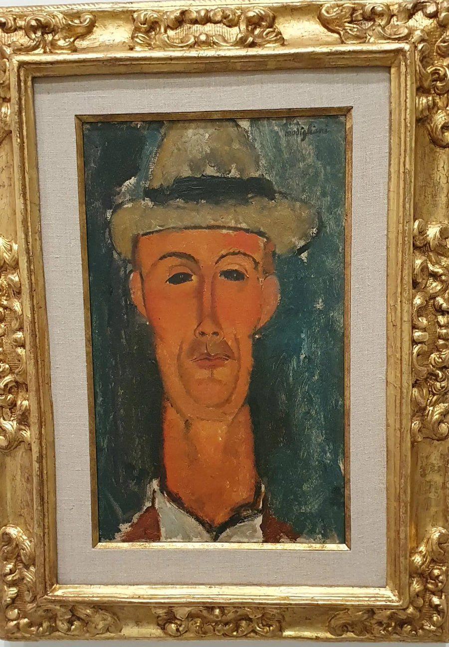 Şapkalı Gaston Modot Portresi - Amedeo Modigliani