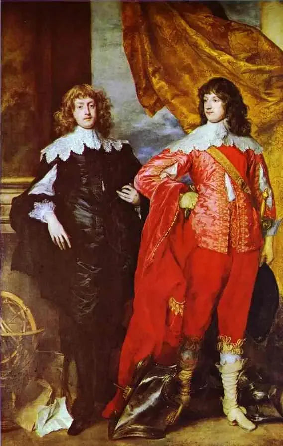 George Digby, 2. Bristol Kontu ve William Russell, 1. Bedford Dükü Portresi - Antoine van Dyck