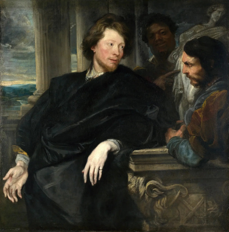 George Gage Portresi ve İki Eşlikçi - Antoine van Dyck