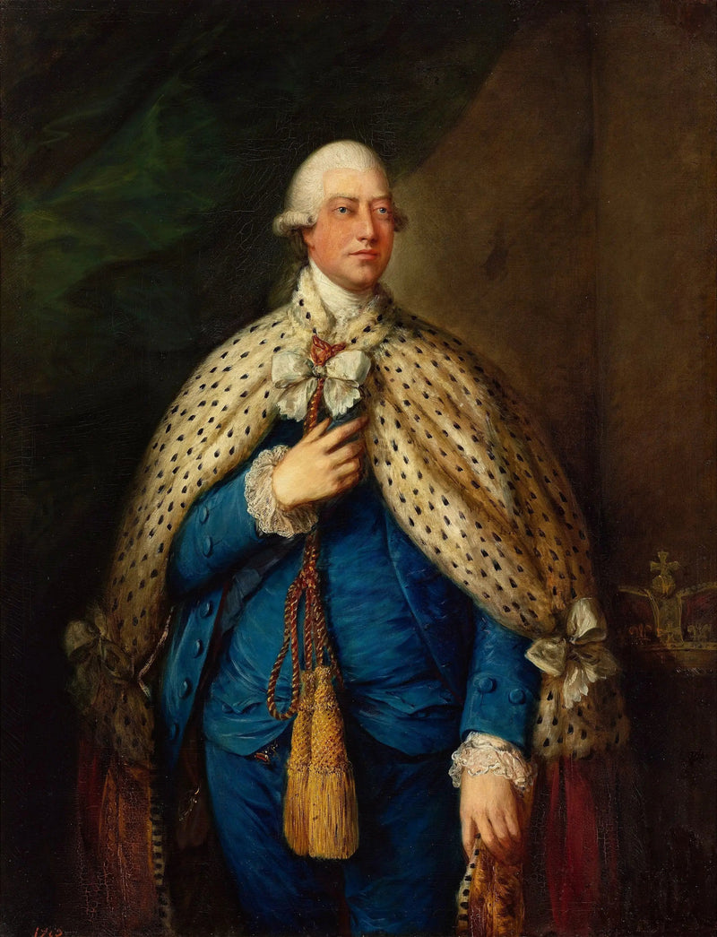 İngiltere Kralı III. George'un Parlamento Elbiseleri İçinde Portresi - Thomas Gainsborough