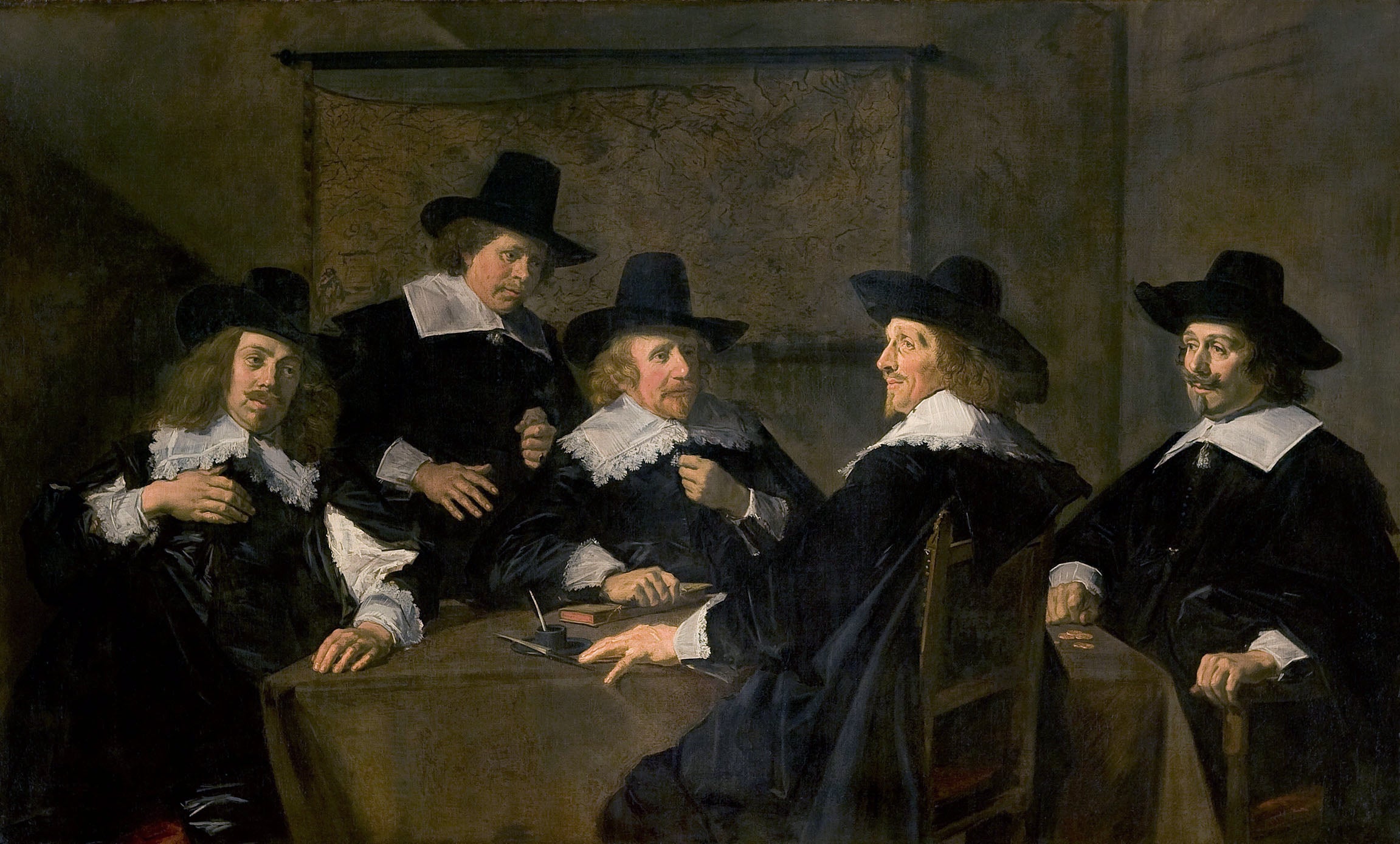 Portrait de groupe des régents de l'hôpital Sainte-Élisabeth de Haarlem - Frans Hals