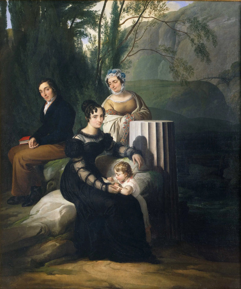 Borri Stampa ailesi grup portresi - Francesco Hayez