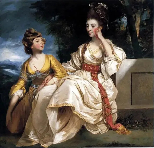 Hester Thrale ve Kızı Hester Portresi - Joshua Reynolds