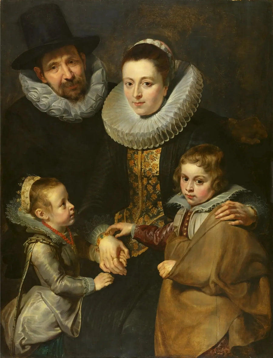 Jan Brueghel Büyük ve ailesinin Portresi - Peter Paul Rubens