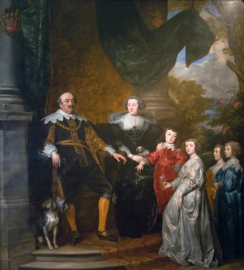 Nassau-Siegen Kontu Jean ve Ailesinin Portresi - Antoine van Dyck