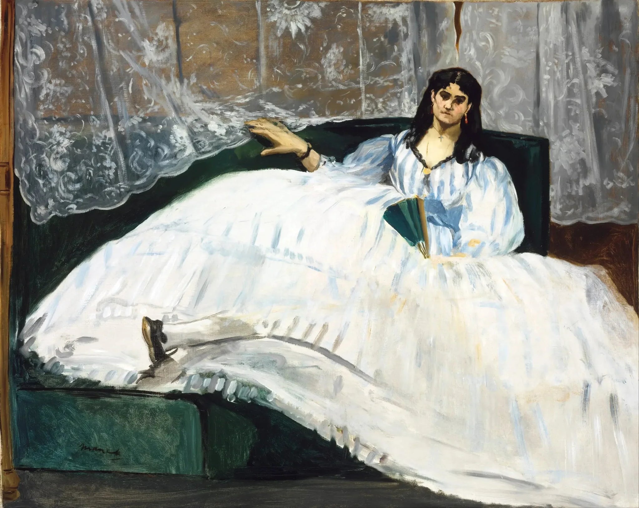 Portrait de Jeanne Duval - Édouard Manet image 1 reproduction d’œuvre d’art à l’huile
