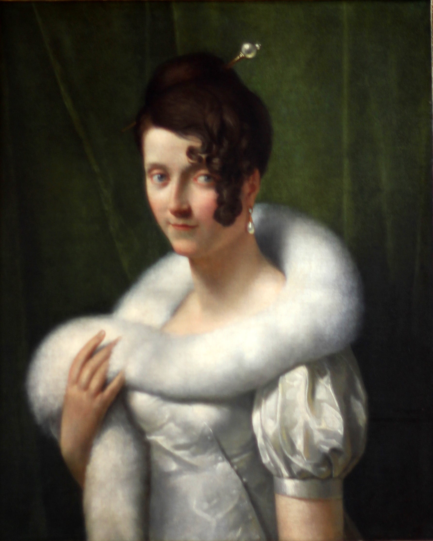 Portrait de jeune femme au boa - François Gérard