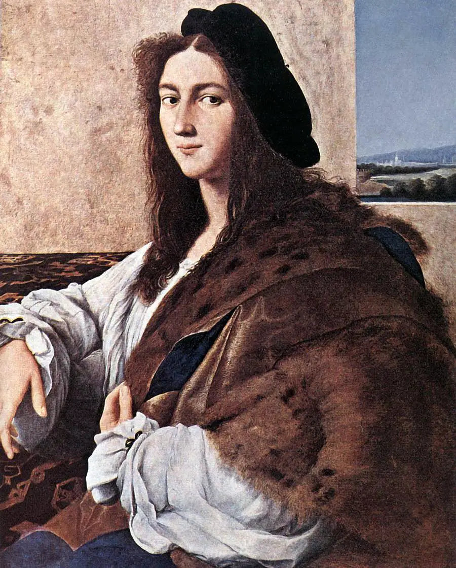Reproduction du tableau « Portrait de jeune homme - Raphaël Sanzio » par Alpha Reproduction en peinture à l’huile