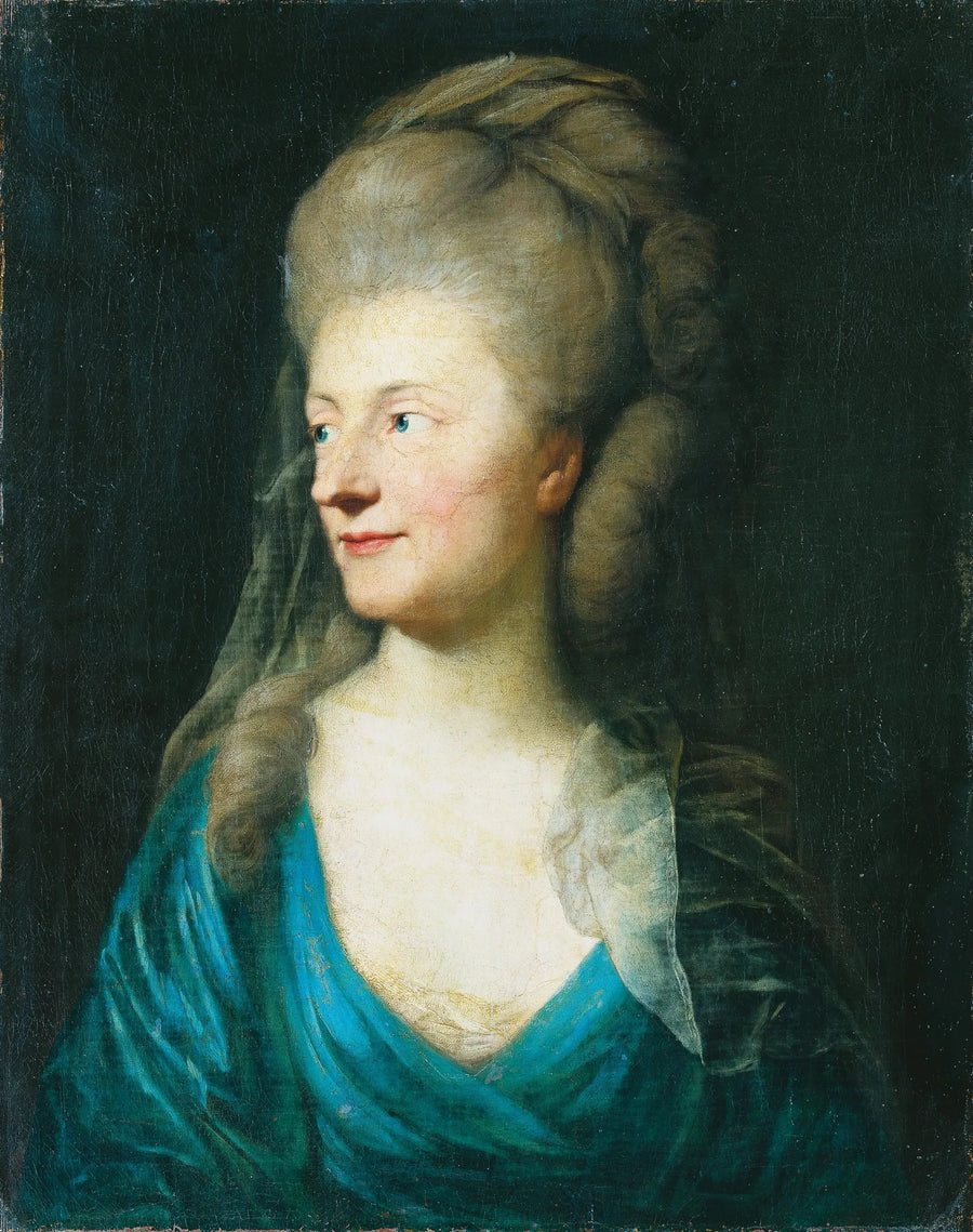 Johanna Henriette Louise Kontes de Bestucheff-Rumin Portresi, doğum adı von Carlowitz (1717-1787) (?) - Anton Graff