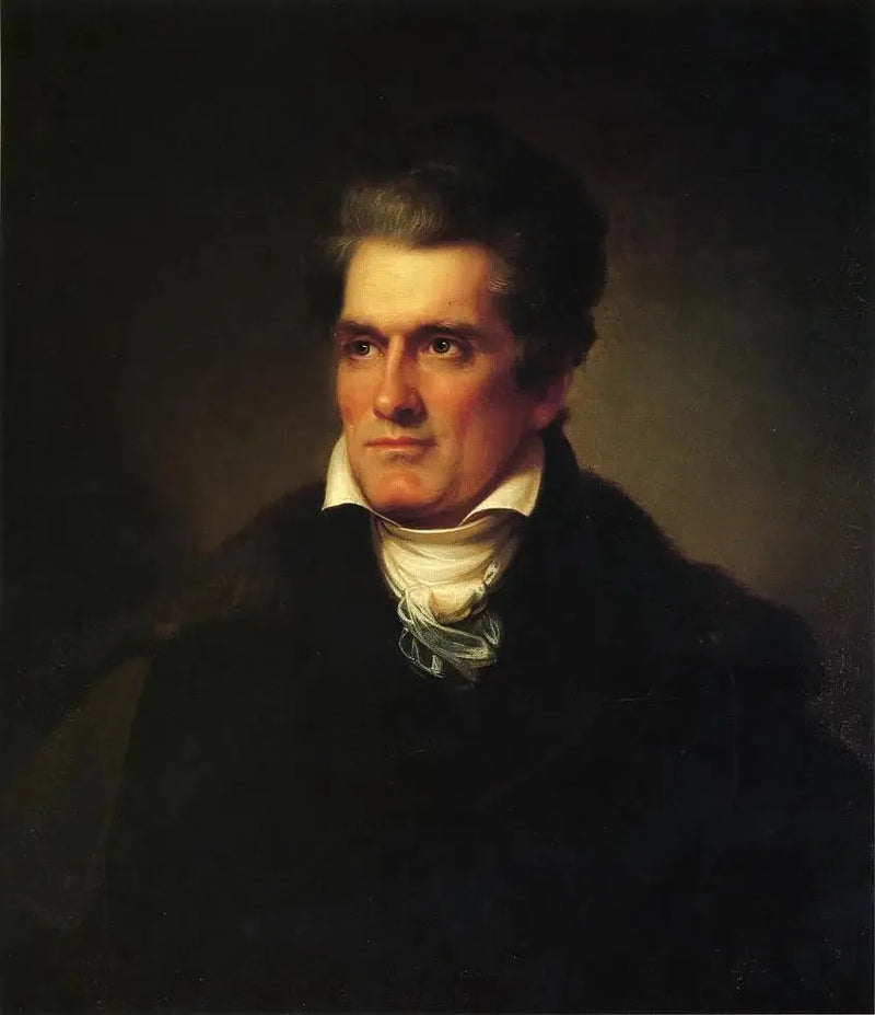 John C. Calhoun Portresi (1782-1850) - Rembrandt Peale