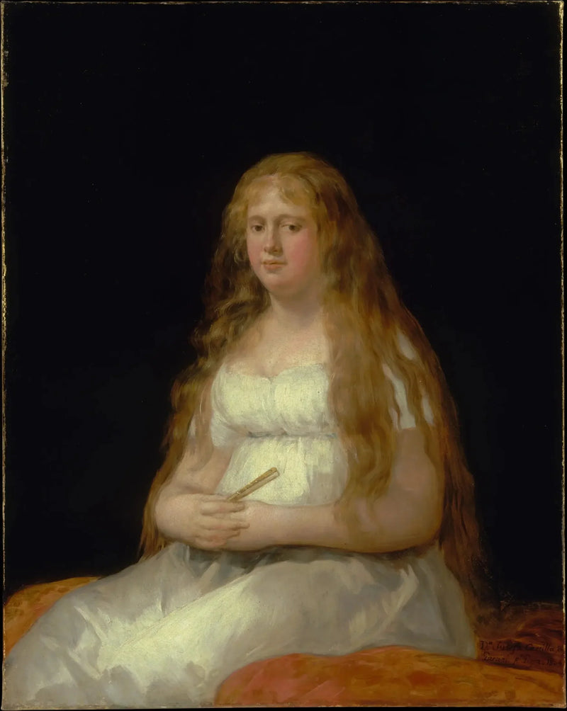 Josefa de Castilla Portugal ve van Asbrock de Garcini Portresi - Francisco de Goya