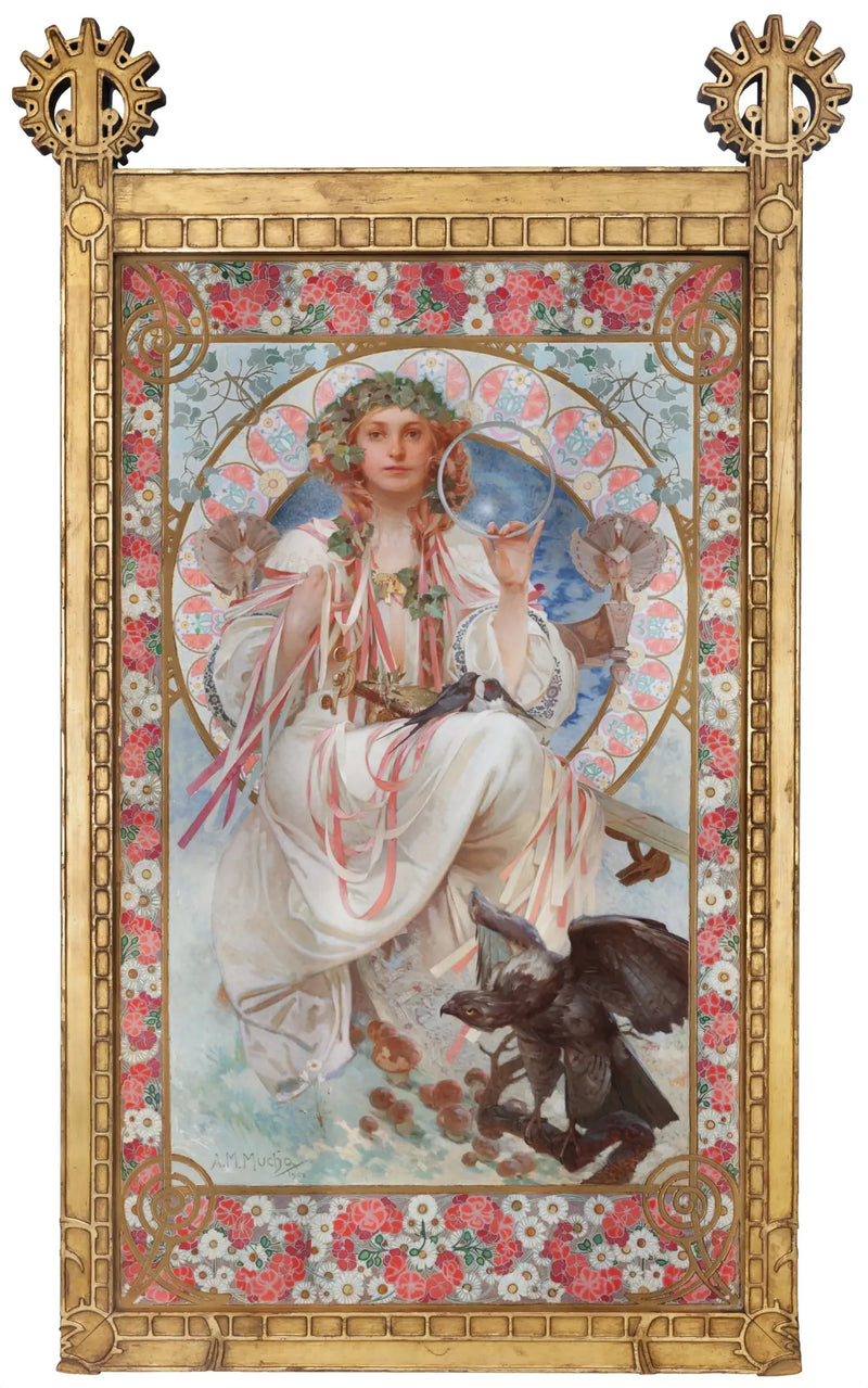 Joséphine Crane-Bradley Portresi Slavia'da - Alphonse Mucha