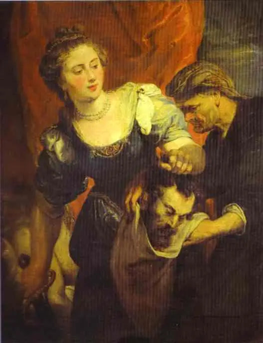 Holofornes'in başıyla Judith portresi - Peter Paul Rubens