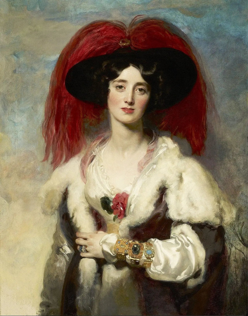 Julia, Lady Peel Portresi - Thomas Lawrence