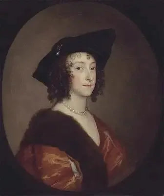 Katherine Wotton, Lady Stanhope, Chesterfield Kontesi'nin Portresi (1609-1667) - Antoine van Dyck