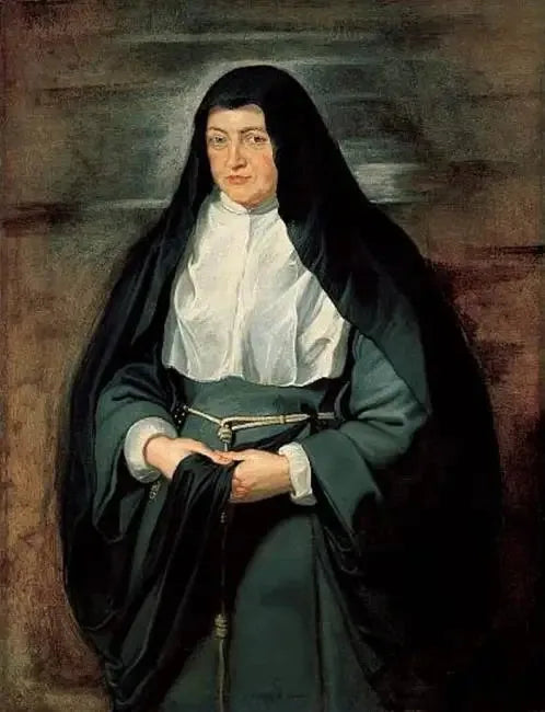 İzabel-Claire Eugenie Arşidüşes Portresi, İspanya Hollanda Regentesi, Clarisse kıyafetinde - Peter Paul Rubens