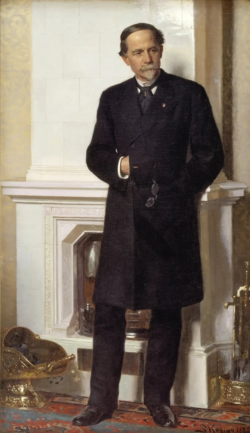 Mimarlıkçı Ferdinand Meldahl Portresi - Peder Severin Krøyer