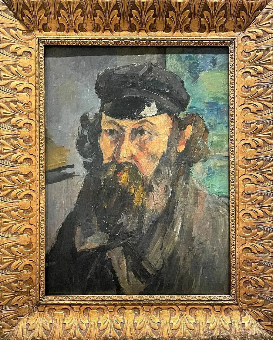 Şapkalı Sanatçının Portresi - Paul Cézanne