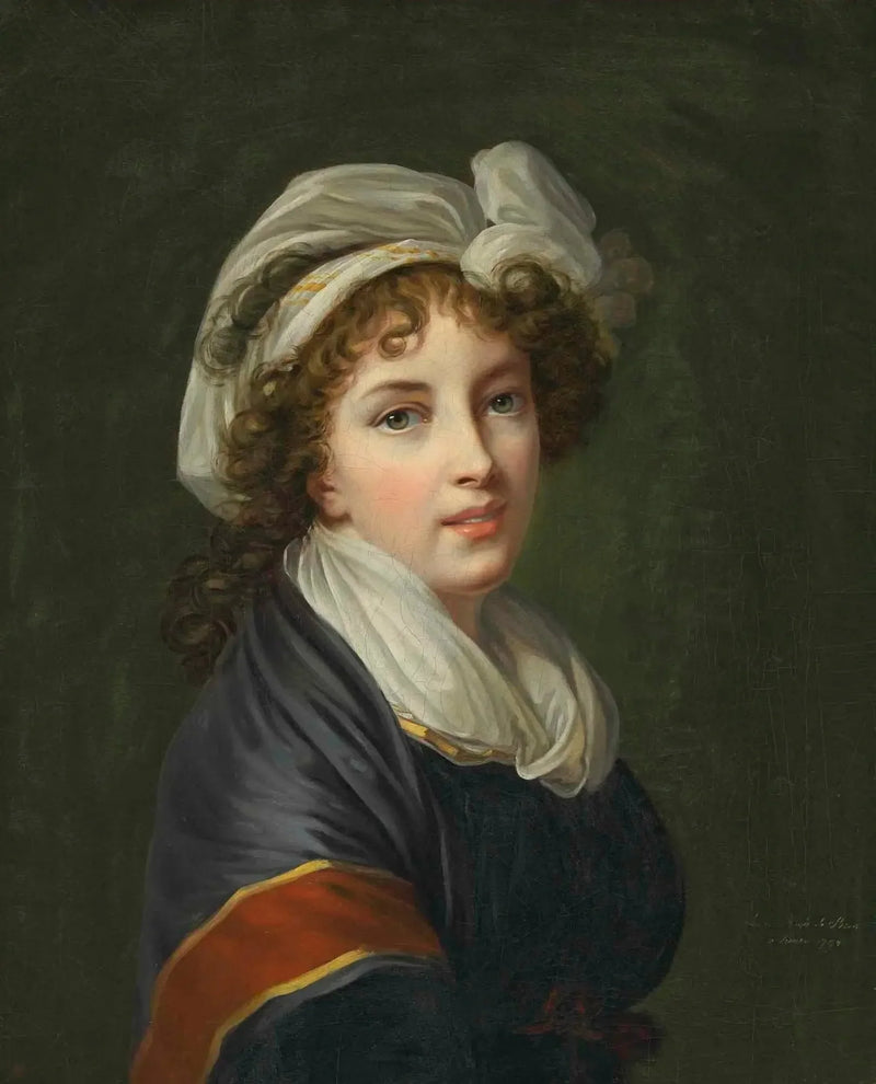 Sanatçının portresi, göğüslü - Élisabeth Vigée Le Brun