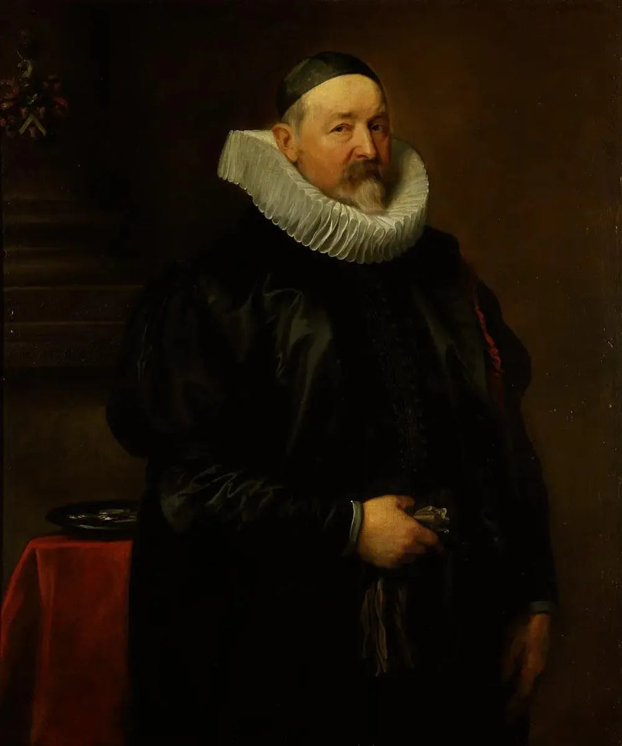 Antwerp şehri papaz portresi, Adriaen Stevens, 68 yaşında - Antoine van Dyck