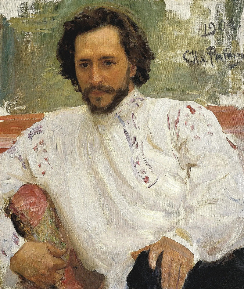 Yazar Léonid Nikolaïevitch Andreïev Portresi - Ilya Repin