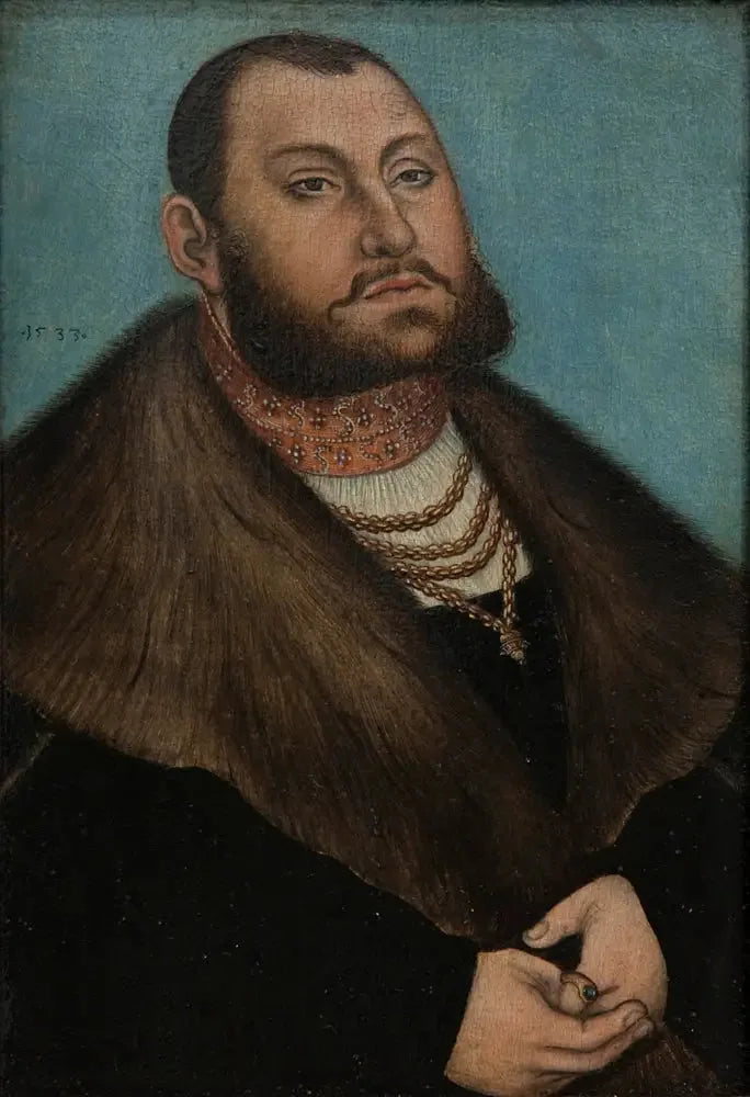 Saxe'nin Jean Frédéric Le Magnanime Seçmen Portresi (1503-1554) - Lucas Cranach the Elder